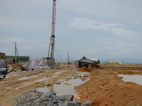 2009年廣東平海電廠樁基及止水帷幕施工